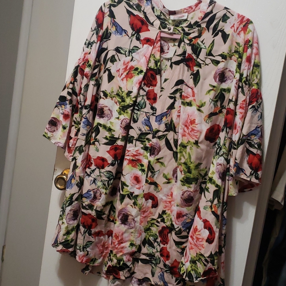 Blush Floral Flowy Top